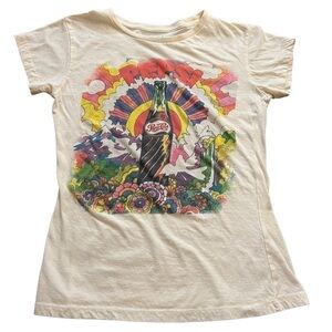 PEPSI-COLA SHORT SLEEVE COLORFUL T-SHIRT SIZE YOUTH XL OR WOMENS SMALL